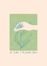 So glad I picked you anniversary card created by Lydia Ellen Greaves