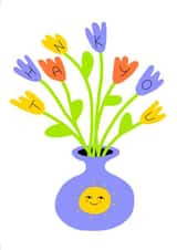 Tulips Thank You card created by Holly Collective