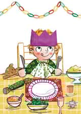 Kids at Christmas Dinner created by Rebecca Bagley
