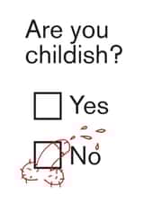 Rude Birthday Card - Penis - Are You Childish? created by kissmekwik