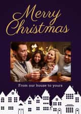 Personalised Christmas Photo Card created by Lovelier - merry christmas from our house to yours photocard