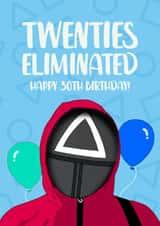 Squid Game 30th Birthday Card created by The Cake Thief