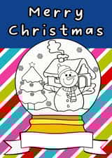 Colour in and Personalise Xmas Card created by Kerrylovescards