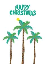 Happy Christmas Palm Trees Card created by Tihara Smith