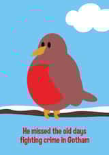 Old days robin Christmas card 1000 created by Nifty Cards