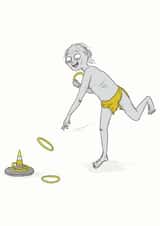 Five Gold Rings Gollum Christmas Card created by Chloe illustrates