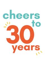 Cheers To 30 Years card created by So Yeah Stuff