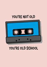 Old school cassette birthday card 1000 created by Nifty Cards