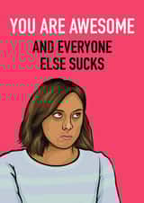 April Ludgate Parks and Rec Love Card created by Glam Brock