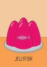 Jellyfish birthday card created by Nifty Cards