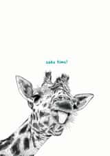 Cake Time! Giraffe Birthday Card created by Catherine Bamber