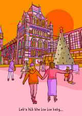 Let's hit the ice ice baby... Christmas card. created by Freya Niamh Design