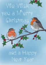Snowy Robin Christmas Card  created by The Warren Creations