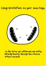 Marriage is FOREVER. - funny commitment wedding card created by Tiger Fluff