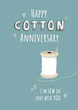 Cotton Anniversary Card created by Pixie Paper Art