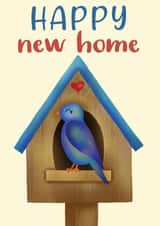 Cute Birdhouse New Home Card - Bluebird - Happy New Home created by Juliana Costa