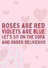 Deliveroo Valentine's created by Kelly May