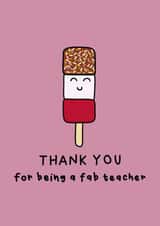 Thank you for being a fab teacher! created by Raptor Designs