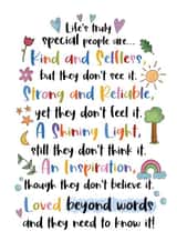 Special People - Positivity and Thank You Card created by And You Can Quote Me
