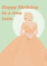 Icon happy birthday card: billie eilish inspired created by Lauren Sheridan