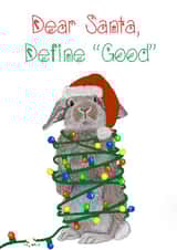 Define “Good” Christmas card created by The Warren Creations
