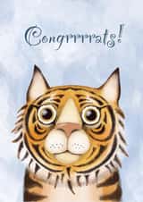 New year tiger card created by Maria Myrkina