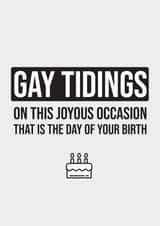 Gay Tidings created by Darren Hooper