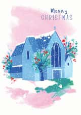 Snowy Church Christmas Card created by Joanna Clay Design