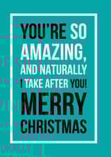 You’re amazing, Merry Christmas created by See-saw Cards