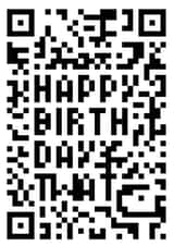 Fun but offensive QR code Birthday Card created by Rosewood Design