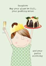 Daughter Glass Full Christmas card created by Rosie Made A Thing