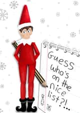 Elf nice list created by Palette&Petal 