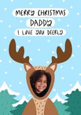 Personalised Christmas Photo Card created by Muses & May  - Dad Christmas card