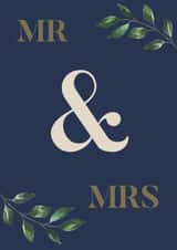 Mr & Mrs Blue Eucalyptus created by Party Piece Designs