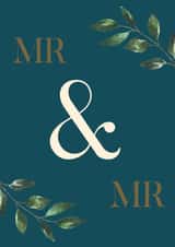 Mr & Mr- Eucalyptus Emerald created by Party Piece Designs