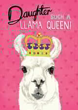 Daughter, such a Birthday llama queen! created by Pencilface