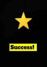 Exam pass test achievement card created by TimeForHeroes