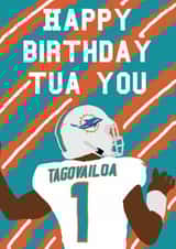 Miami Dolphins Pun Birthday Card created by MinimalistSport