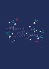 Merry Christmas Handwritten Festive Card created by Brightapril Art