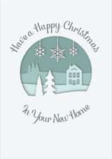 Happy Christmas New Home Paper Cut created by Rose Tinted Specs