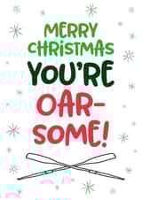 Merry Christmas you're OAR-SOME created by Geordies Love Gin