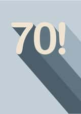 70! There's no hiding from it! Embrace the years!! created by Amy Munro