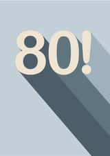 80! Celebrate everything with this modern 80th Card created by Amy Munro