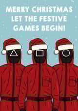 Squid Game Christmas Card created by Canny Crafted