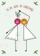 To my Wife at Christmas card 1001 created by mrs L cards