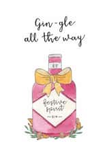 Gin-gle All The Way Christmas Card created by Beloved Creations