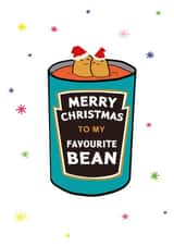 Human bean christmas card 1001 created by Kewl cards