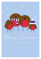Family of robins Christmas card created by Designed By Lizzi