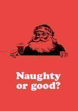 Have they been naughty or good this year? WIll they be on Santa's list? created by Lucky Number 5 Design