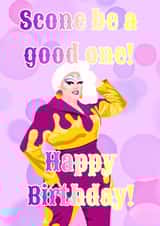 Victoria Scone Drag Race Birthday Card created by Caitlins Creations